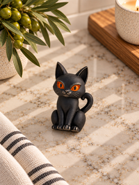 Black Cat Magnet