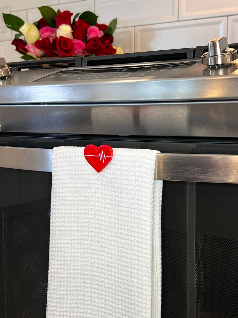 Heartbeat Towel Charm